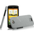 IMAK Cowboy Shell Quicksand Hard Cases Covers for HTC One S Ville Z520E - Gray