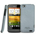 IMAK Cowboy Shell Quicksand Hard Cases Covers for HTC One V Primo T320e - Gray