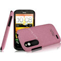 IMAK Cowboy Shell Quicksand Hard Cases Covers for HTC T328W Desire V - Purple