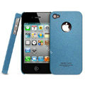 IMAK Cowboy Shell Quicksand Hard Cases Covers for iPhone 4G\4S - Blue