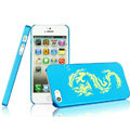 IMAK Gold and Silver Series Ultrathin Matte Color Covers Hard Cases for iPhone 5 - Blue