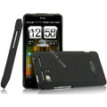IMAK Ultrathin Matte Color Covers Hard Cases for HTC Raider 4G X710E G19 - Black