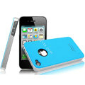 IMAK Ultrathin Double Color Covers Hard Cases for iPhone 4G\4S - Blue