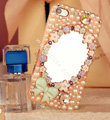 Bling Mirror Bowknot Crystal Cases Pearls Covers for iPhone 5 - Pink