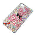 Bling S-warovski crystal cases Clothing diamond covers for iPhone 5 - Pink