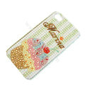 Bling S-warovski crystal cases Ice cream diamond covers for iPhone 5 - Brown