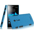 IMAK Cowboy Shell Quicksand Hard Cases Covers for Sony Ericsson LT28i Xperia ion - Blue