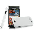 IMAK Ultrathin Matte Color Covers Hard Cases for Samsung i8150 Galaxy W - White