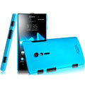 IMAK Ultrathin Matte Color Covers Hard Cases for Sony Ericsson LT28i Xperia ion - Blue