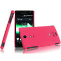 IMAK Ultrathin Matte Color Covers Hard Cases for Sony Ericsson LT29i Xperia Hayabusa Xperia GX/TX - Rose