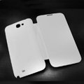 Battery back Cover Siamese holster leather cases for Samsung N7100 GALAXY Note2 - White
