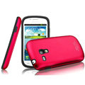 IMAK Metal Hard Cases Color Covers for Samsung I8190 GALAXY SIII Mini - Rose