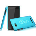 IMAK Ultrathin Dragon Color Covers Hard Cases for HTC T528w One SU - Blue