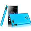 IMAK Ultrathin Matte Color Covers Hard Cases for Sony Ericsson ST23i Xperia miro - Blue
