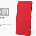 Nillkin leather Cases Holster Covers Skin for HTC 8X - Red