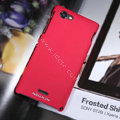 Nillkin Matte Hard Cases Covers for Sony Ericsson ST26i Xperia J - Red