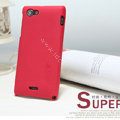 Nillkin Super Matte Hard Cases Covers for Sony Ericsson ST26i Xperia J - Red
