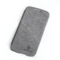Nillkin leather Cases Holster Covers Skin for Samsung I9260 GALAXY Premier - Gray