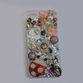 Bling S-warovski crystal cases Beetle Butterfly diamond cover for iPhone 5 - Red