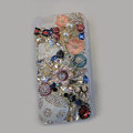Bling S-warovski crystal cases Beetle Butterfly diamond cover for iPhone 5 - White