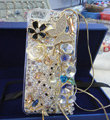 Bling S-warovski crystal cases Butterfly Deer diamond cover for iPhone 5 - White