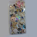 Bling S-warovski crystal cases Flower diamond covers for iPhone 5 - Pink
