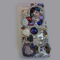 Bling S-warovski crystal cases Heart diamond cover for iPhone 5 - White