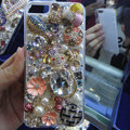 Bling S-warovski crystal cases Mouse diamond cover for iPhone 5 - White