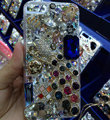 Bling S-warovski crystal cases Peacock diamond cover for iPhone 5 - White