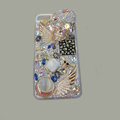 Bling S-warovski crystal cases Skull diamond cover for iPhone 5 - White