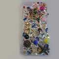 Bling S-warovski crystal cases Star diamond cover skin for iPhone 5 - Gold