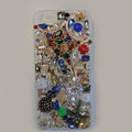 Bling S-warovski crystal cases Stars diamond cover for iPhone 5 - White