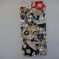 S-warovski crystal cases Bling Beetle diamond cover for iPhone 5 - Black+Red