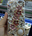 S-warovski crystal cases Bling Flowers diamond cover for iPhone 5 - Pink
