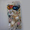S-warovski crystal cases Bling Spider diamond cover for iPhone 5 - White