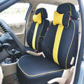 VV Stripe cotton Custom Auto Car Seat Cover Set - Black Yellow