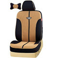 VV knitted mesh Stripe Custom Auto Car Seat Cover Set - Brown Black
