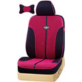 VV knitted mesh Stripe Custom Auto Car Seat Cover Set - Rose Black