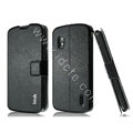 IMAK Slim leather Case holder Holster Cover for LG E960 Nexus 4 - Black