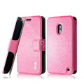 IMAK Slim leather Case holder Holster Cover for Nokia Lumia 620 - Pink