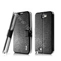 IMAK Slim leather Case holder Holster Cover for Samsung N7100 GALAXY Note2 - Black