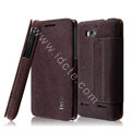 IMAK THE NEIL leather Case support holster Cover for Huawei U8950D C8950D G600 - Brown