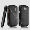 IMAK The Count leather Case Holster Cover for Samsung I699 S7562i GALAXY Trend - Black