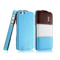 IMAK Chocolate Series leather Case Holster Cover for iPhone 5 - Blue