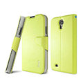 IMAK R64 lines leather Case support Holster Cover for Samsung GALAXY S4 I9500 SIV - Green
