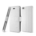IMAK Slim leather Case support Holster Cover for iPhone 5 - White