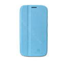 Nillkin Fresh leather Case Bracket Holster Cover Skin for Samsung i9080 i9082 Galaxy Grand DUOS - Blue