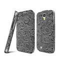 IMAK RON Series leather Case Support Holster Cover for Samsung GALAXY S4 I9500 SIV i9502 i9508 i959 - Gray
