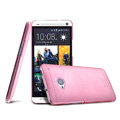IMAK Ultrathin Clear Matte Color Cover Case for HTC One M7 801e - Pink