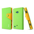 IMAK cross Flip leather case book Holster holder cover for Nokia Lumia 720 - Green